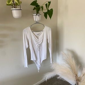 Hollister white bodysuit. Size Large.